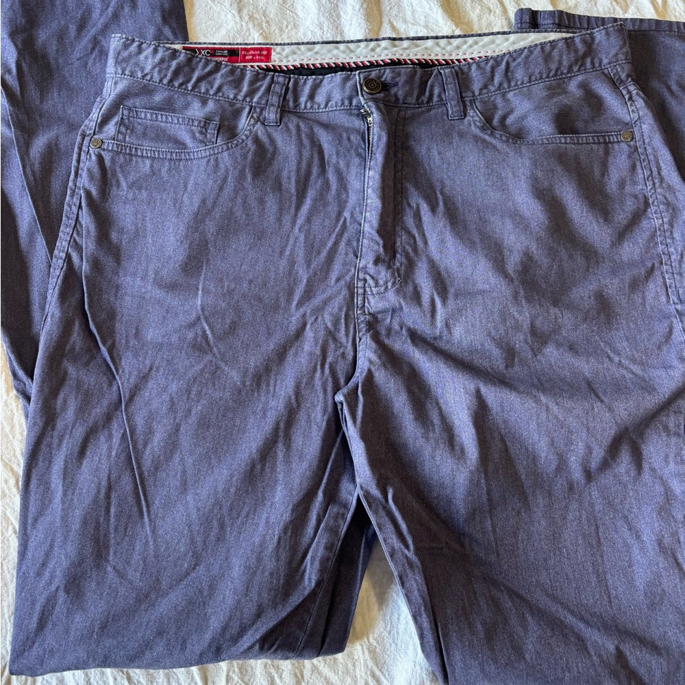 Johnston & Murphy Men's Gray Chinos